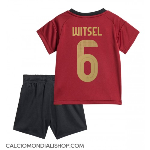 Maglie da calcio Belgio Axel Witsel #6 Prima Maglia Bambino Europei 2024 Manica Corta (+ Pantaloni corti)